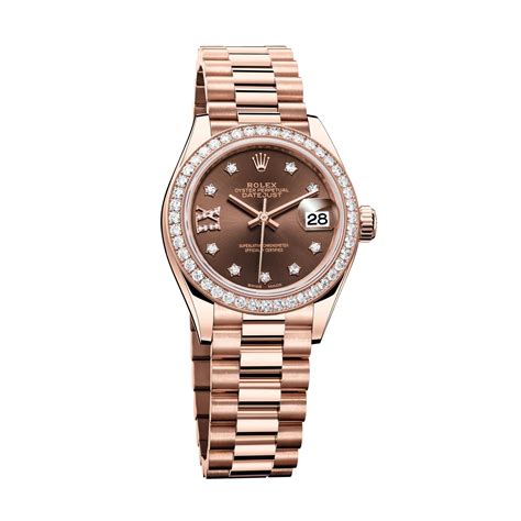 rolex everose gold lady datejust.